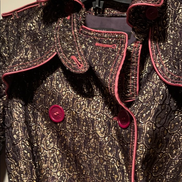 Marc Jacobs Baroque Gold and Purple Trench Coat - Picture 5 of 7